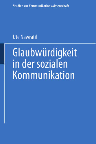 Glaubwürdigkeit in der sozialen Kommunikation