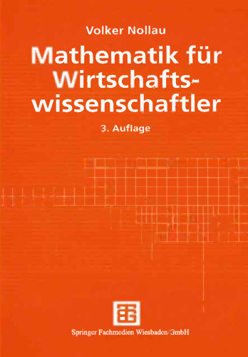Mathematik für Wirtschaftswissenschaftler