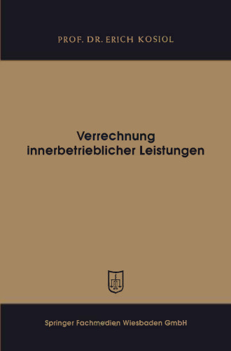 Verrechnung innerbetrieblicher Leistungen
