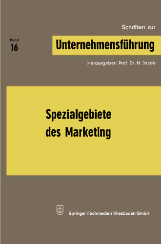 Spezialgebiete des Marketing