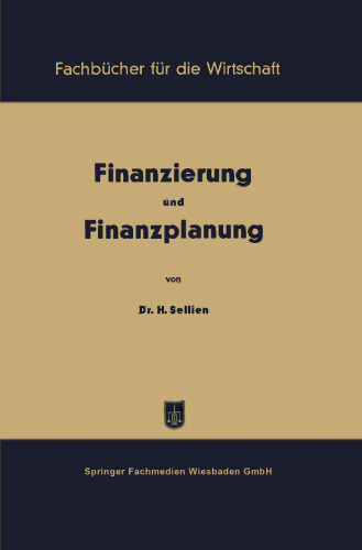 Finanzierung und Finanzplanung