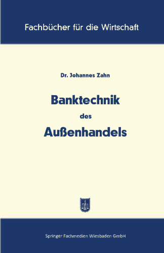 Banktechnik des Außenhandels