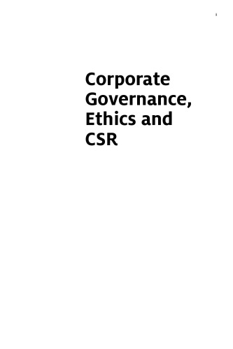 Corporate Governance, Ethics and CSR