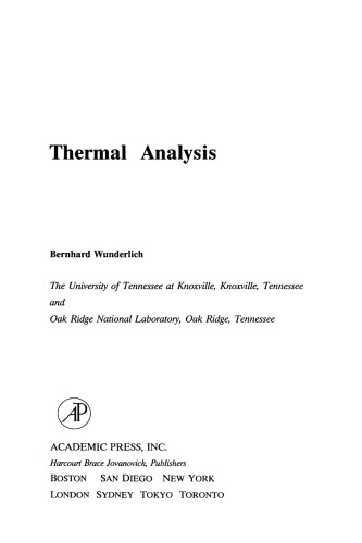 Thermal Analysis