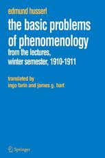 The Basic Problems of Phenomenology: From the Lectures, Winter Semester, 1910–1911 From the German “Aus den Vorlesungen, Grundprobleme der Phänomenologie, Wintersemester 1910/1911” in Zur Phänomenologie der Intersubjektivität, Husserliana XIII, edited by Iso Kern