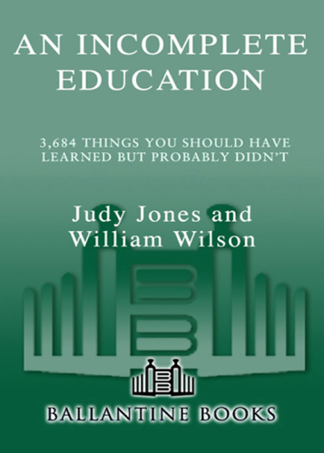 An Incomplete Education: 3,684 Things You Should Have Learned but Probably Didn't