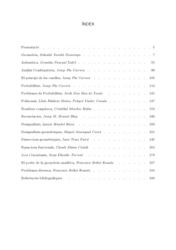 Sessions de Preparació per l'Olimpiada Matemàtica