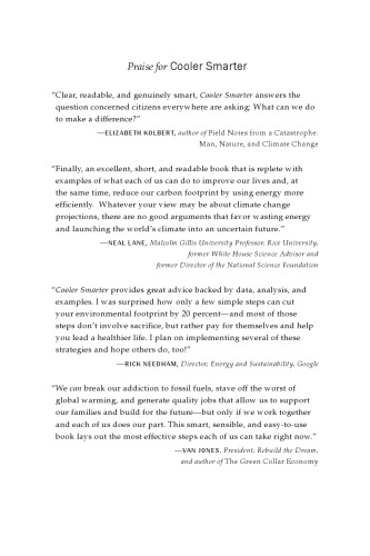 Cooler Smarter: Practical Steps for Low-Carbon Living