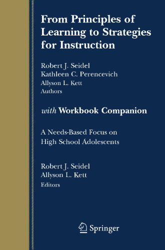 From Principles of Learning to Strategies for Instruction with Workbook Companion