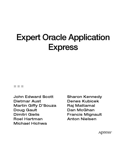 Expert Oracle Application Express