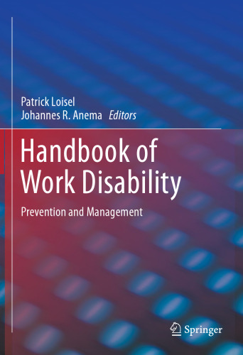 Handbook of Work Disability: Prevention and Management