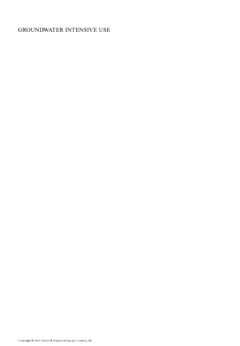 Groundwater Intensive Use: IAH Selected Papers on Hydrogeology 7