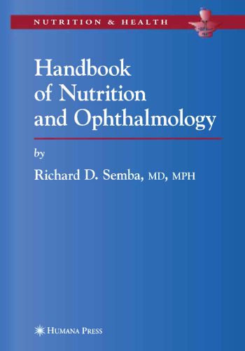 Handbook of Nutrition and Ophthalmology