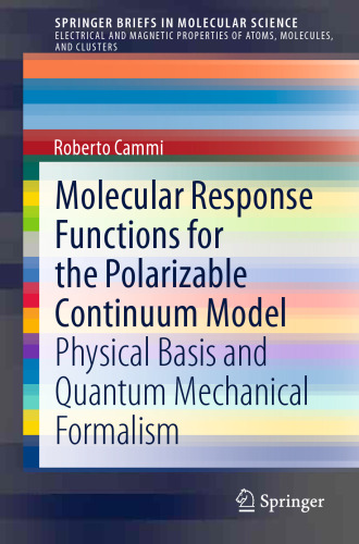 Molecular Response Functions for the Polarizable Continuum Model: Physical basis and quantum mechanical formalism