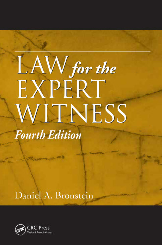 Law for the Expert Witness, Fourth Edition