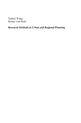 Research Methods in Urban and Regional Planning