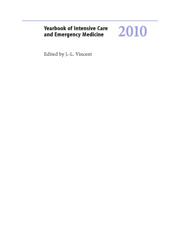 Yearbook of Intensive Care and Emergency Medicine 2010