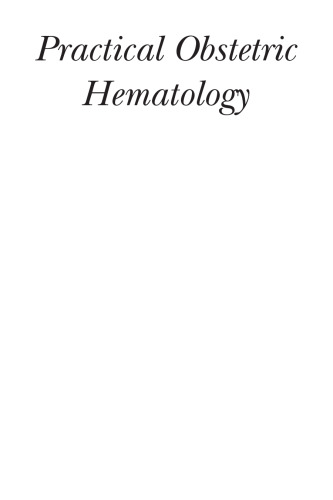 Practical Obstetric Hematology