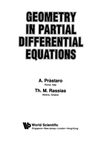 Geometry in partial differential equations