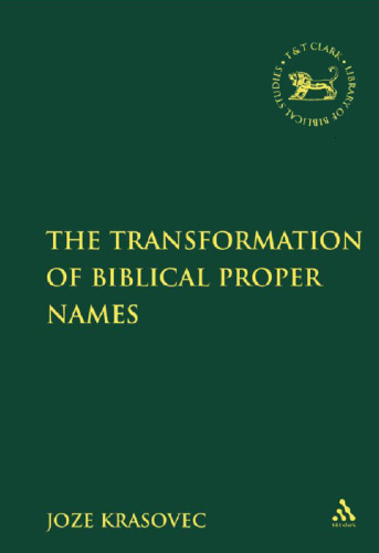 The Transformation of Biblical Proper Names
