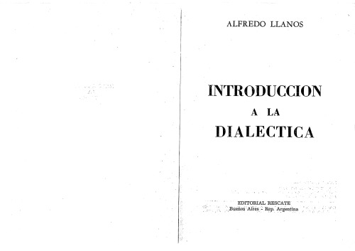 Introducción a la dialéctica