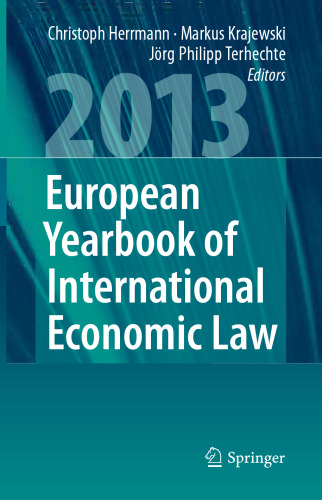 European Yearbook of International Economic Law 2013