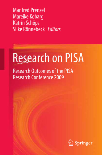 Research on PISA: Research Outcomes of the PISA Research Conference 2009