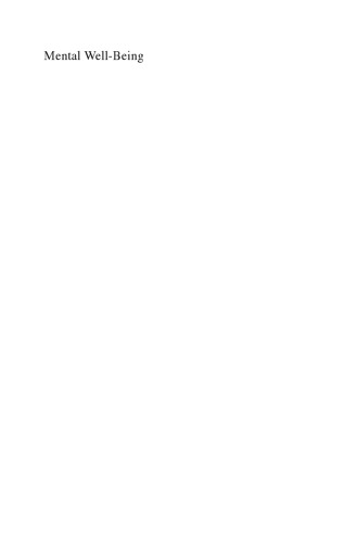 Mental Well-Being: International Contributions to the Study of Positive Mental Health