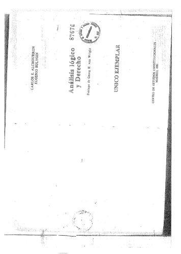 Análisis Lógico y Derecho