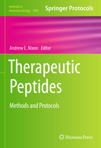 Therapeutic Peptides: Methods and Protocols