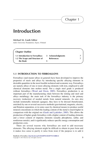 Handbook of Ferroalloys. Theory and Technology