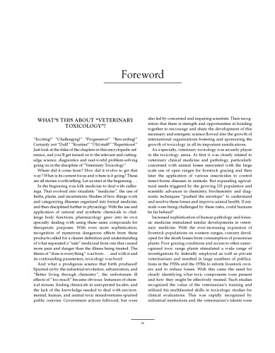 Veterinary Toxicology. Basic and Clinical Principles