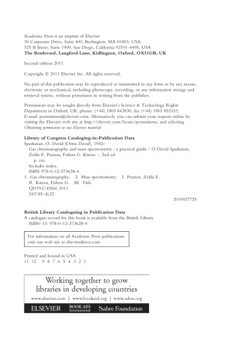 Gas Chromatography and Mass Spectrometry. A Practical Guide