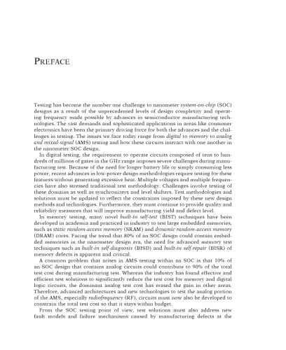 System-on-Chip Test Architectures. Nanometer Design for Testability