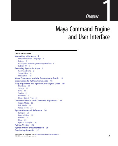 Maya Python for Games and Film. A Complete Reference for Maya Python and the Maya Python API