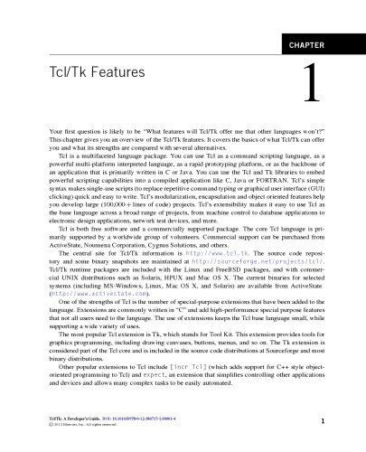 Tcl/Tk. A Developer's Guide