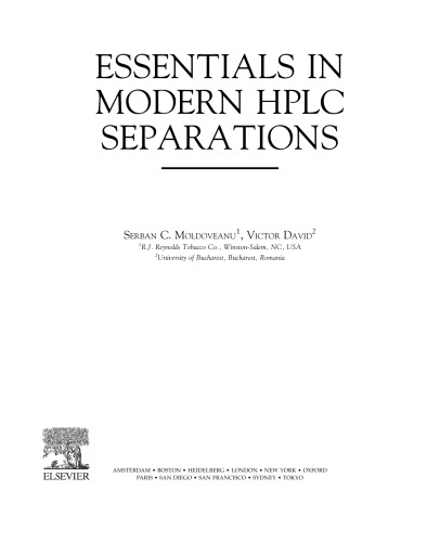 Essentials in Modern HPLC Separations