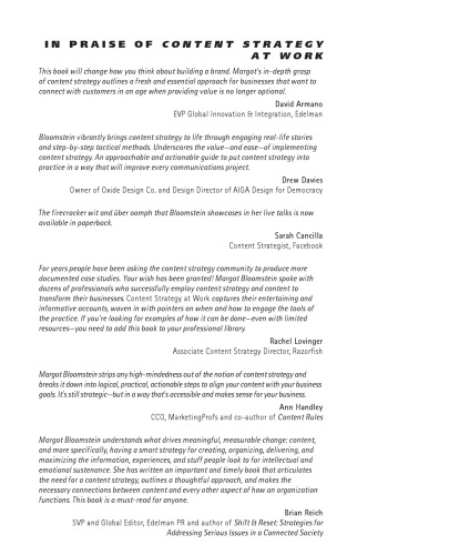 Content Strategy at Work. Real-world Stories to Strengthen Every Interactive Project