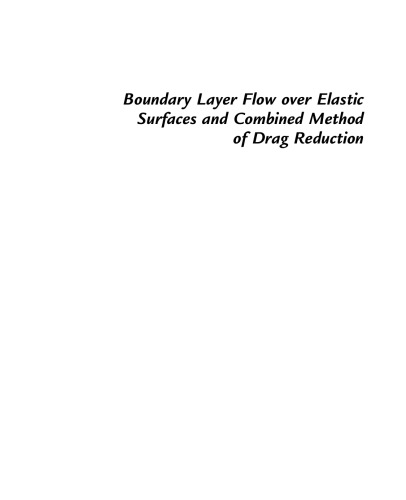 Boundary Layer Flow over Elastic Surfaces