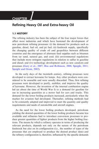 Heavy and Extra-heavy Oil Upgrading Technologies