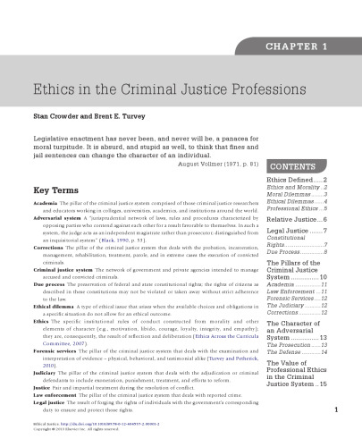 Ethical Justice. Applied Issues for Criminal Justice Students and Professionals