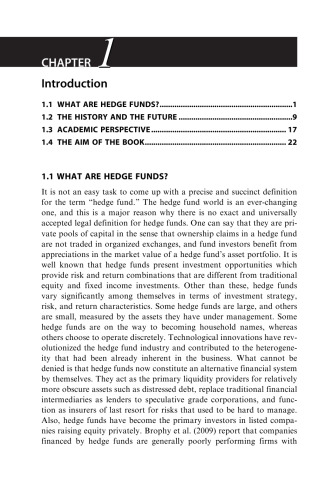 Investing in Hedge Funds. A Guide to Measuring Risk and Return Characteristics