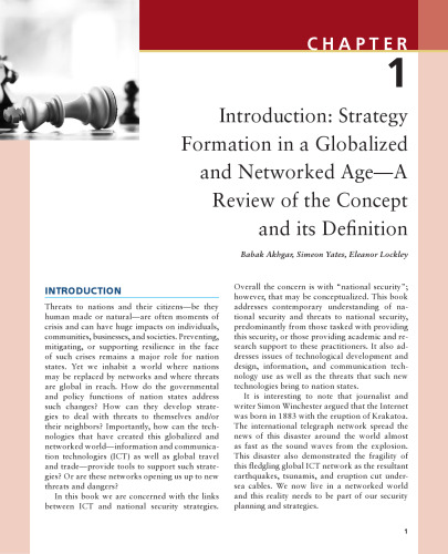 Strategic Intelligence Management. National Security Imperatives and Information and Communications Technologies