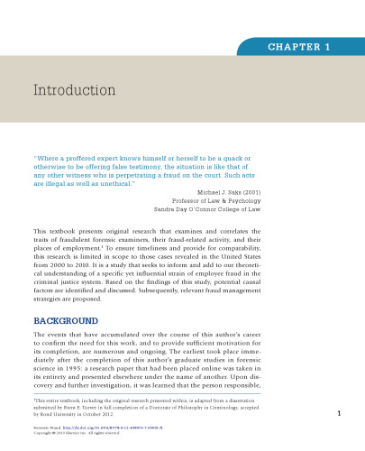 Forensic Fraud. Evaluating Law Enforcement and Forensic Science Cultures in the Context of Examiner Misconduct