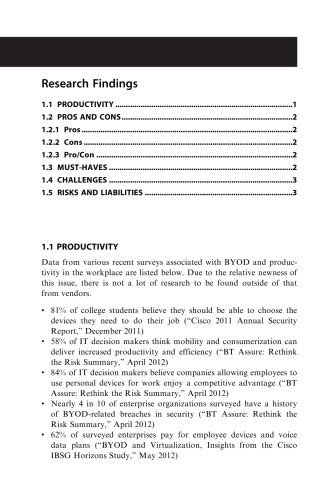 Bring your Own Device (BYOD) to Work. Trend Report