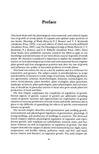 Growth Control in Woody Plants