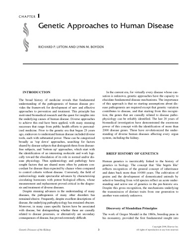 Genetic Diseases of the Kidney