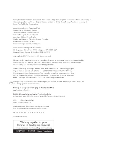 Color and Mastering for Digital Cinema