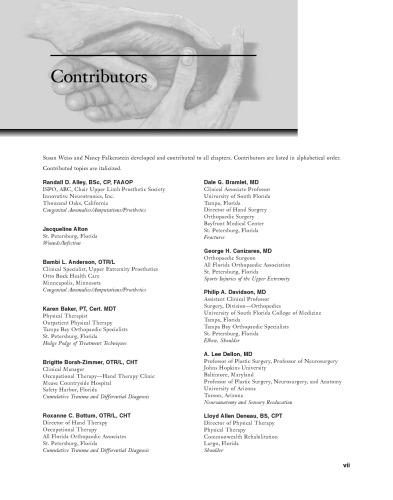 Hand Rehabilitation. A Quick Reference Guide and Review