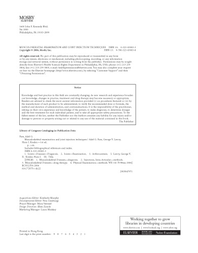 Musculoskeletal Examination and Joint Injection Techniques